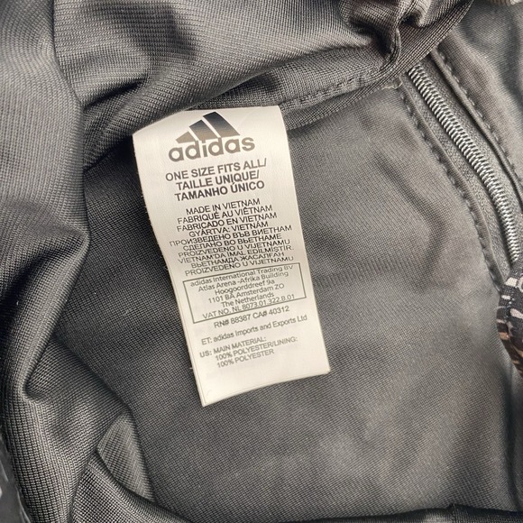 Adidas Tote Shoulder Handle Gym Bag Black Grey Inner Pocket 14" X 13" - Picture 8 of 8